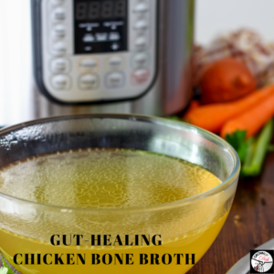Make this homemade gut-healing chicken bone broth recipe in an Instant Pot, crockpot or on the stovetop. It's economical, wholesome and delicious. Soon you'll know why it's called "Jewish Penicillin." | www/grownupdish.com