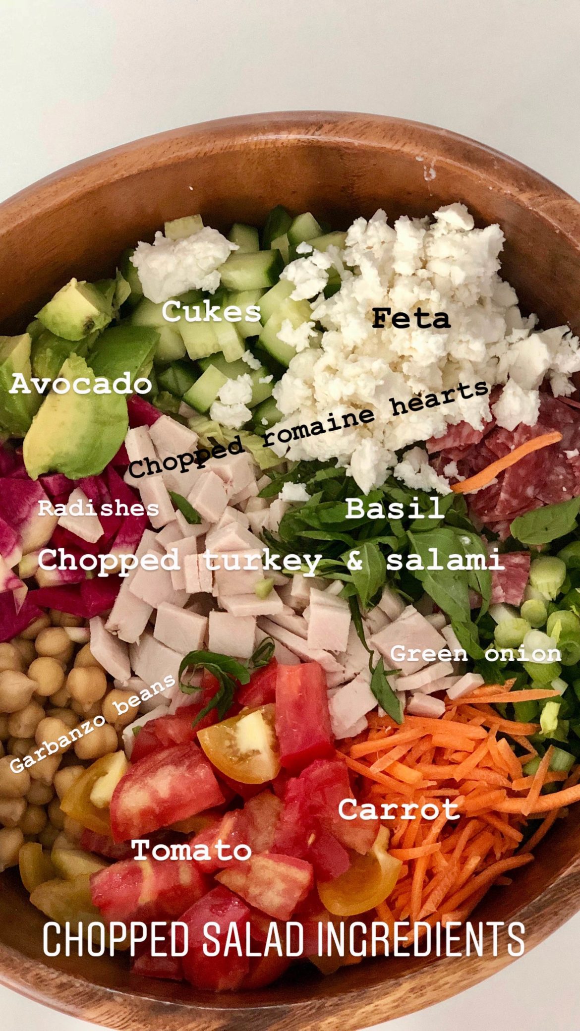 10 Minute Italian Chopped Salad with Balsamic Vinaigrette • GrownUp Dish
