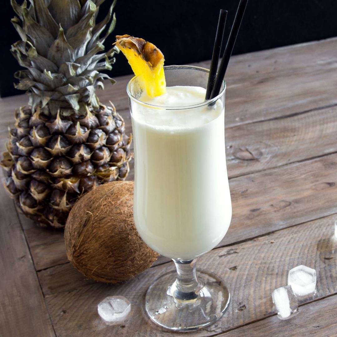 Like a tropical vacation in a glass, piña coladas can be decadent and high-calorie. But don't cut yourself off -- skip the sugary mixes, break out the blender and try this cleaner and slimmed-down healthy collagen piña colada recipe. Or omit the rum and turn it into a healthy pina colada smoothie or mocktail. | www.grownupdish.com