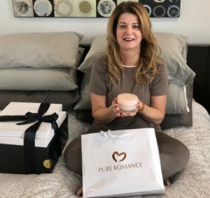 A review of Pure Romance gifts for moms featuring comfy loungewear, household items & beauty products. Special discount code & a product giveaway. | www.grownupdish.com