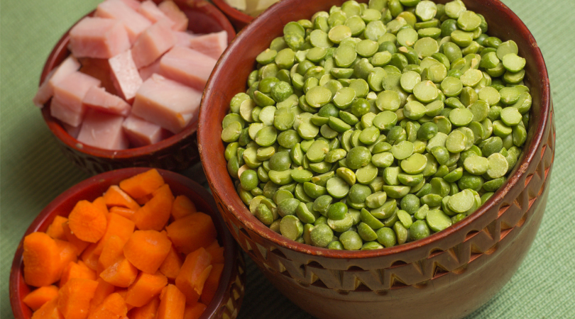 If winter is getting you down make Easy Peasy Split Pea Soup! It's hearty, comforting, packed with vegetables and it's gluten and sugar-free. Instant Pot or stovetop recipe. | www.grownupdish.com