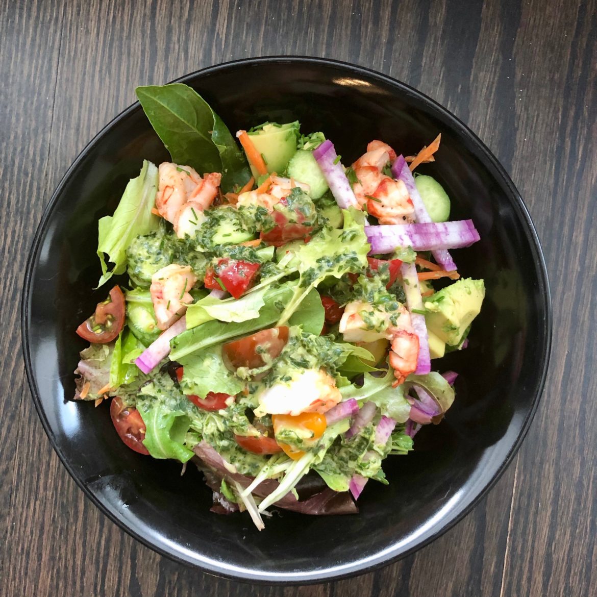 Shrimp Salad with Herb Dressing • GrownUp Dish