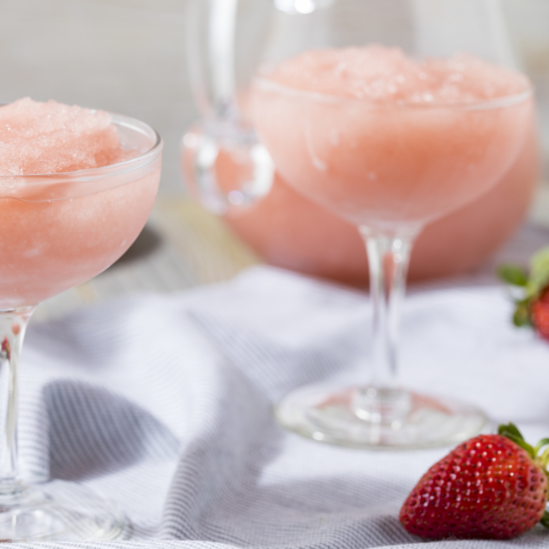 This not-too-sweet frosé is the perfect warm weather cocktail. With only three ingredients, it's refreshing, delicious and very easy to make. | www.grownupdish.com