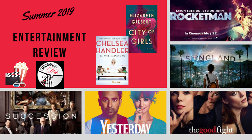 Summer 2019 entertainment review for grownups. Hot summer books, TV and movies. Be sure to tell me your favorites in the comments.