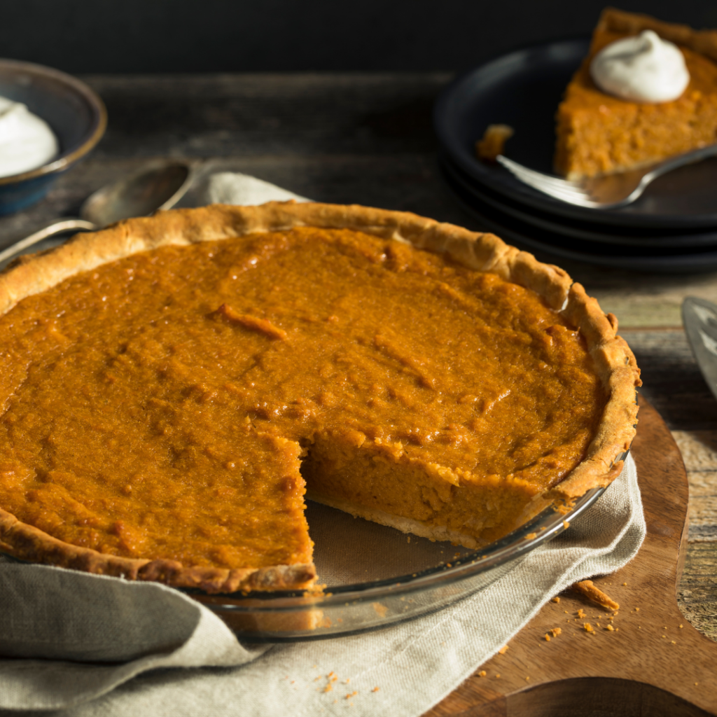 Sweet potato pie is a mix of a creamy custard filling perfumed with classic fall spices. It's easy to make & the perfect addition to your holiday spread. | www.grownupdish.com 