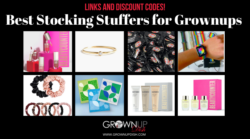 2021 Gift Guide for Grownups with foodie favorites, beauty, stocking stuffers, clothing, jewelry & gifts for guys. Plus discount codes & deals! | www.grownupdish.com