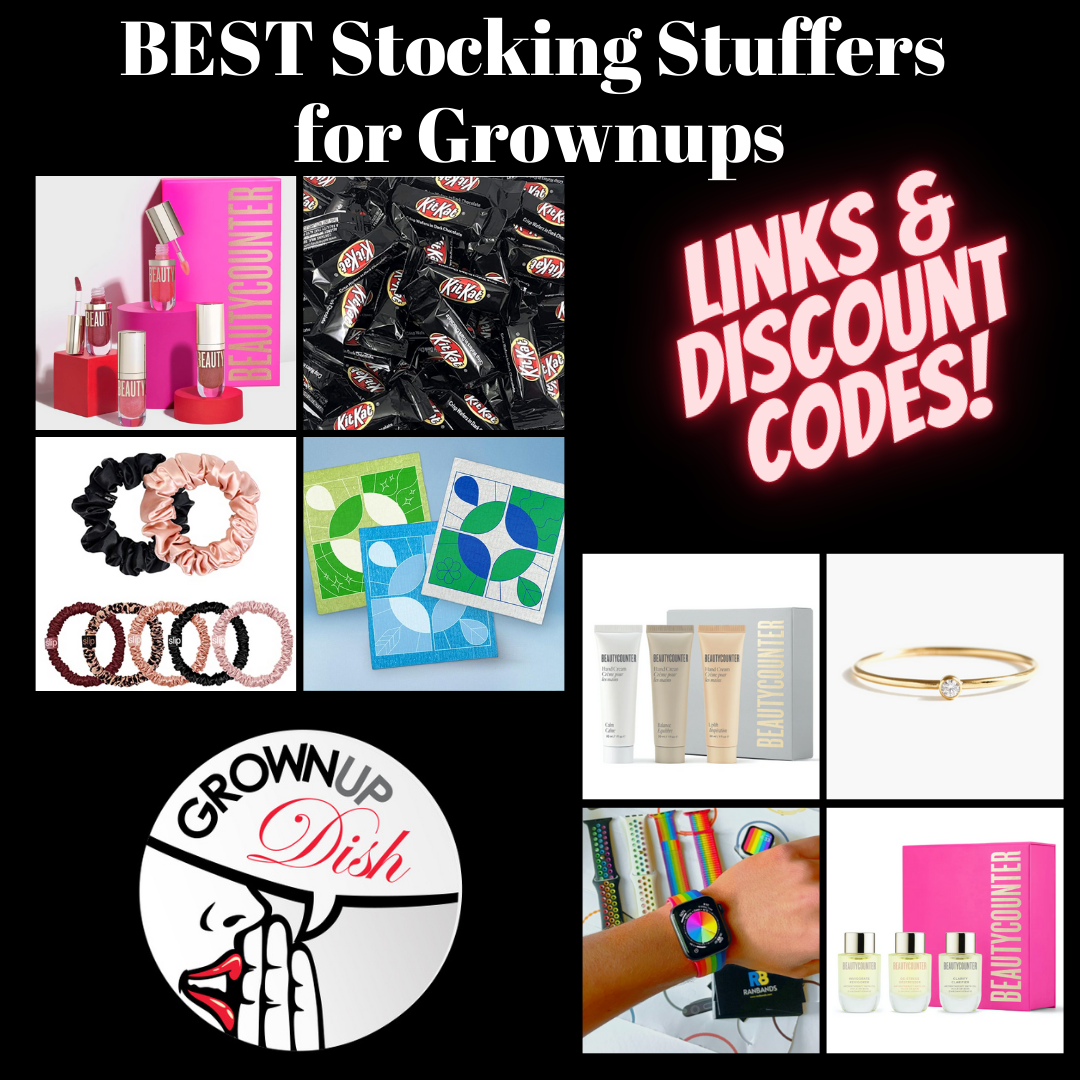 No more sad stockings. Best stocking stuffers for grownups features unique affordable goodies that'll delight. They'd also make terrific Hannukah Gifts. | www.grownupdish.com