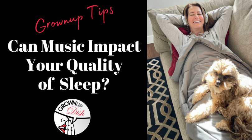 Singing to kids helps them sleep. But how does music impact sleep for grownups? Here, we explore the question and look at how we can use music to our advantage. | www.grownupdish.com