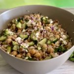 Grownup Dish makes and reviews the viral TikTok Jennifer Aniston Salad. It’s easy, tasty, healthy and great for meal prep. | www.grownupdish.com