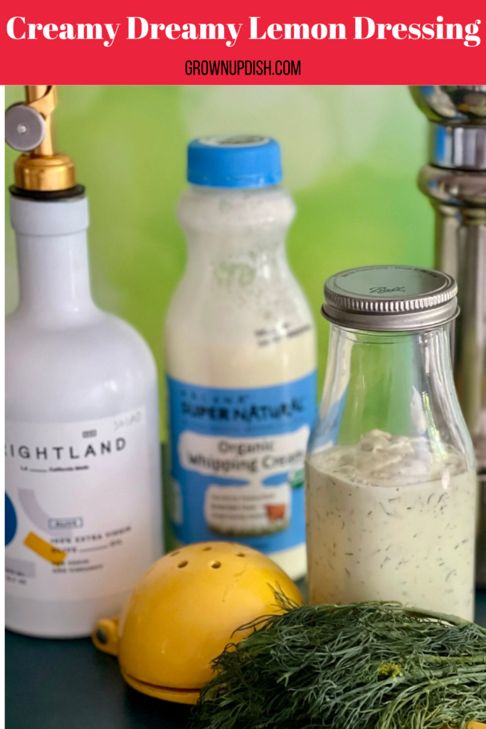 Creamy Dreamy Lemon Dressing lives up to its name. It's made with only four high-quality ingredients and is versatile and delicious. Try it and see!