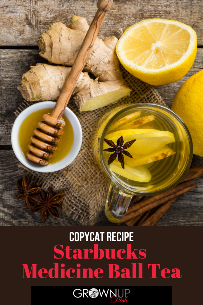 Use this copycat recipe to make Starbucks medicine ball tea at home and save money as well as 30+ grams of sugar | www.grownupdish.com