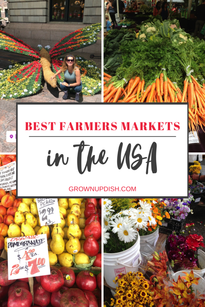 Locals and tourists all across the country stop by farmers markets for local and unique goods. Here are the best farmers markets to visit in the USA. | www.grownupdish.com