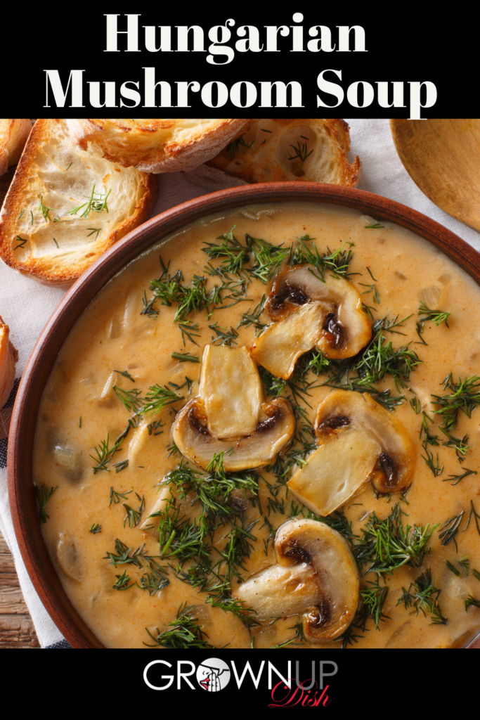 Hungarian Mushroom Soup with Fresh Dill - Eating European