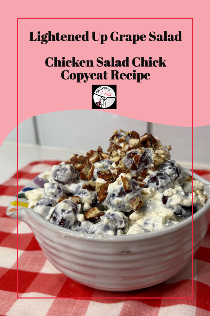 If you love Chicken Salad Chick, you're gonna love my copycat recipe - it's a lighter version of their grape salad.